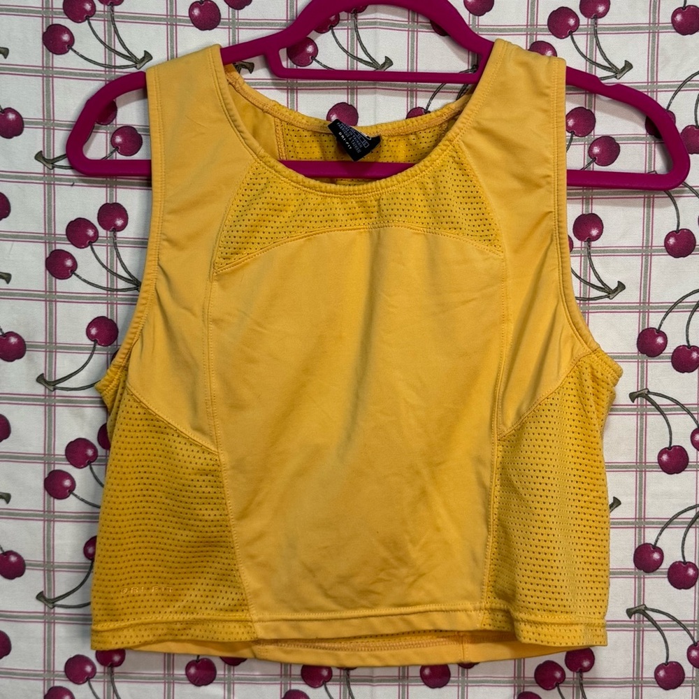 Vibrant Yellow Nike ACG Mesh Sports Bra Tank